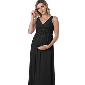Azazie Black Yetta Maternity Bridesmaid Dress